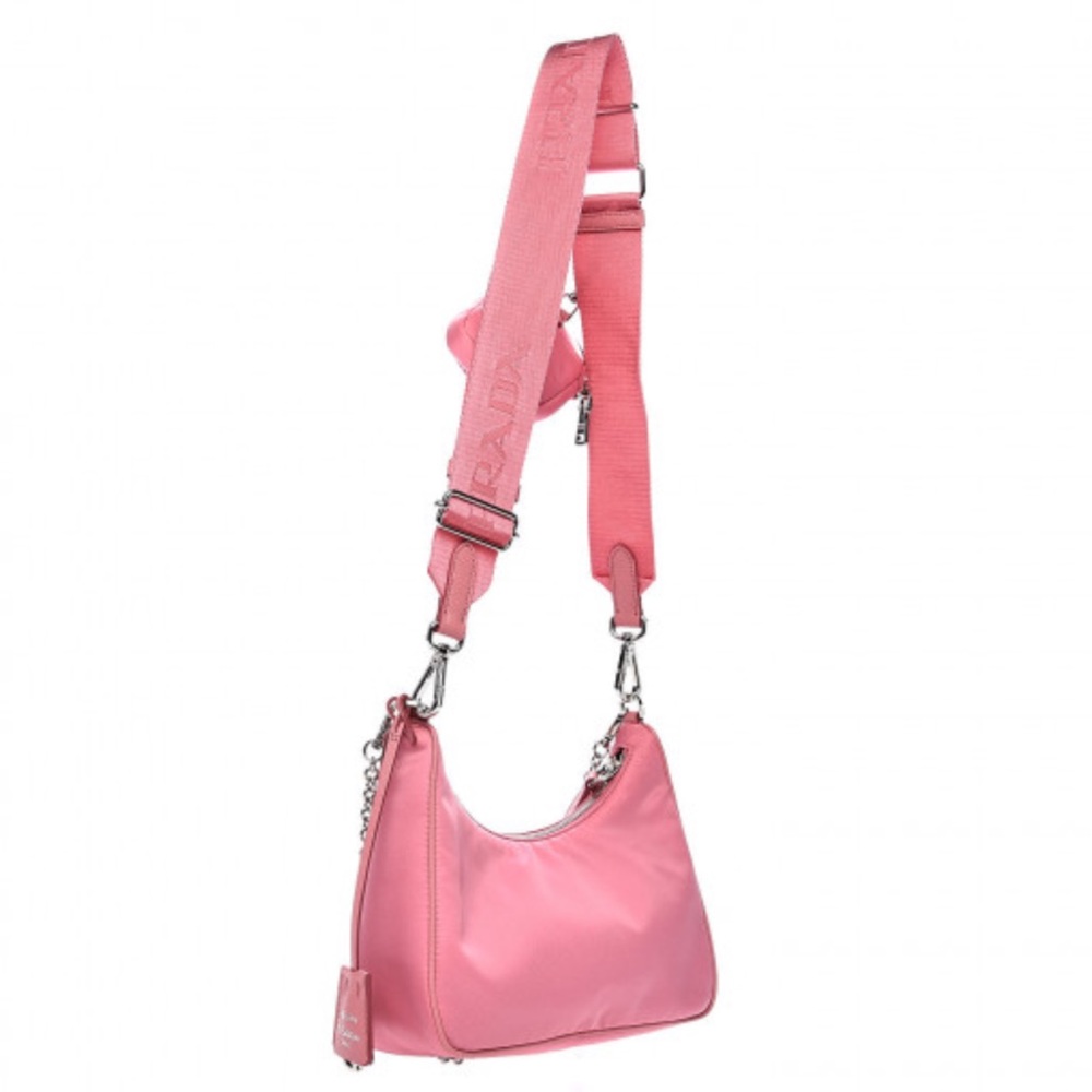New!!! Prada Re-Edition 2005 Re-Nylon Shoulder/Crossbody Bag in Begonia Pink - Picture 8 of 16